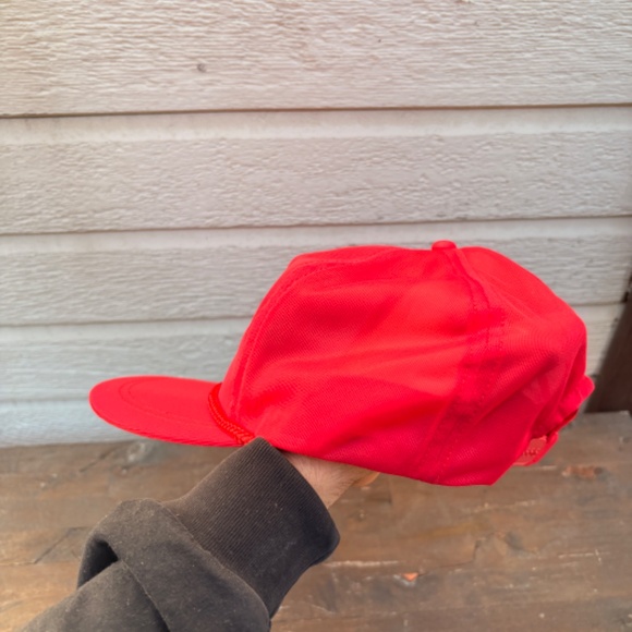 Vintage Llano Grande Lake Park texas trucker hat rope red snapback donkey - Picture 4 of 5